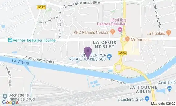Localisation Mtre Martinier Bernard