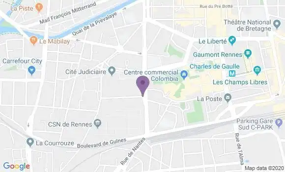 Localisation Mtre Minski Hugo