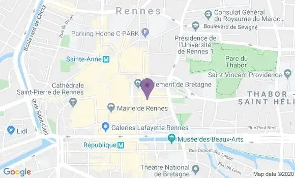 Localisation Mtre Proust Jean François