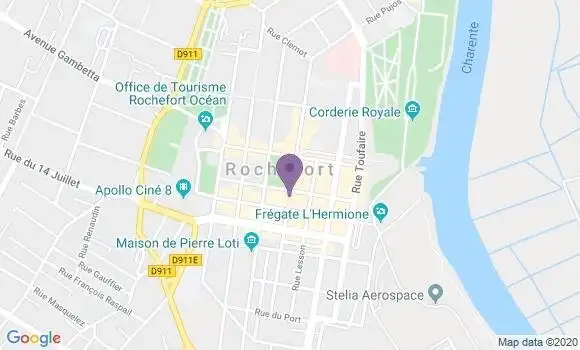 Localisation Mtre LA ROCHELLE Claudine