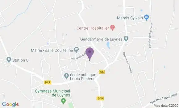 Localisation Mtre Chartier Christina