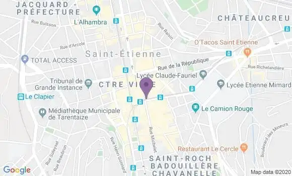 Localisation Mtre Furtos Etienne