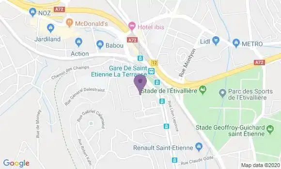 Localisation Mtre Rocher Gilbert Marcel