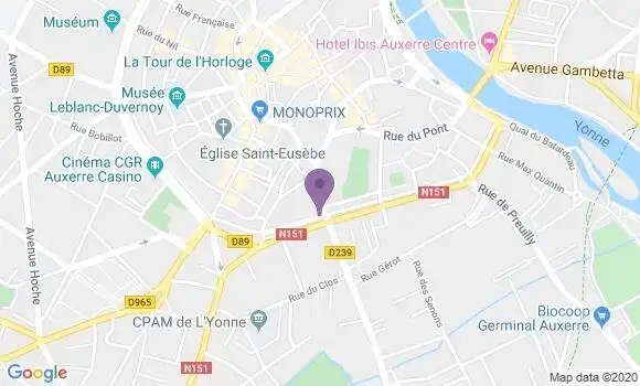 Localisation Mtre Dejust Isabelle