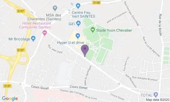 Localisation Mtre Verges Michel