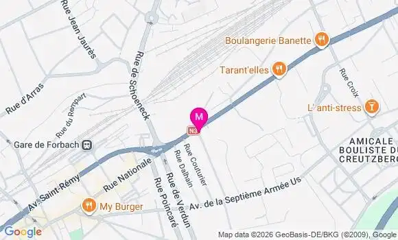 Localisation Mtre Geny François