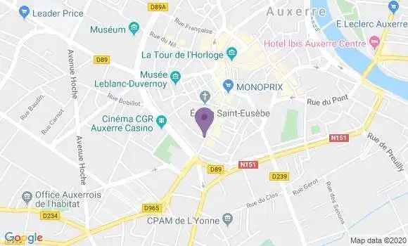 Localisation Mtre Lion Nathalie