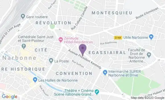 Localisation Mtre Pinet Paul Serge