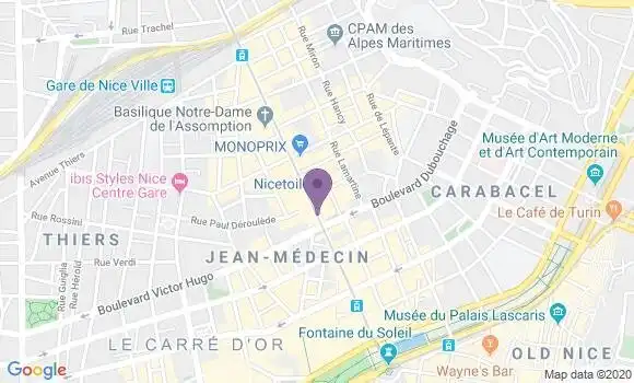 Localisation Mtre Aiache Tirat Jean Paul