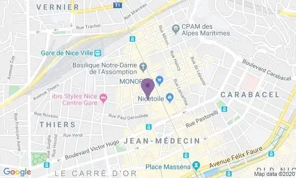 Localisation Mtre Colombani Bataillard Tina