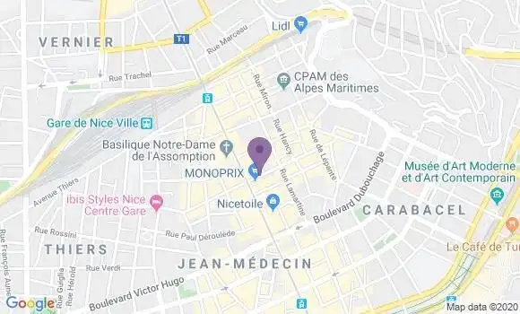 Localisation Mtre Juhan Magali