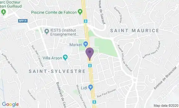 Localisation Mtre Pi Jean Bernard