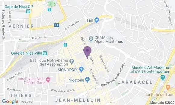 Localisation Mtre Roman David