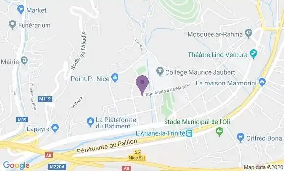Localisation Mtre Roustan Elisabeth