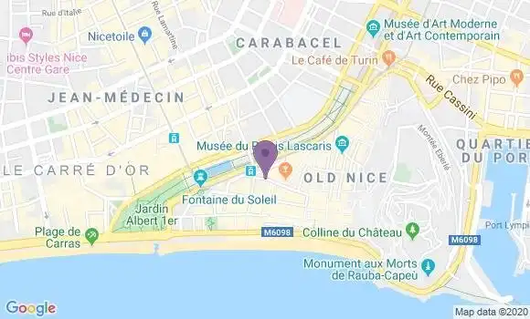 Localisation Mtre Zohar Dany