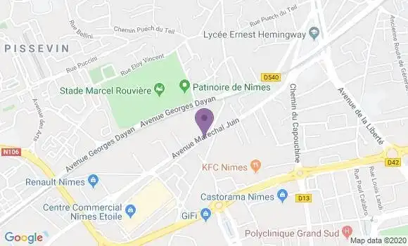 Localisation Mtre Alle Bernard