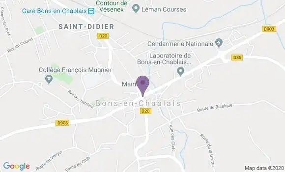 Localisation Mtre Alonso Frédérique