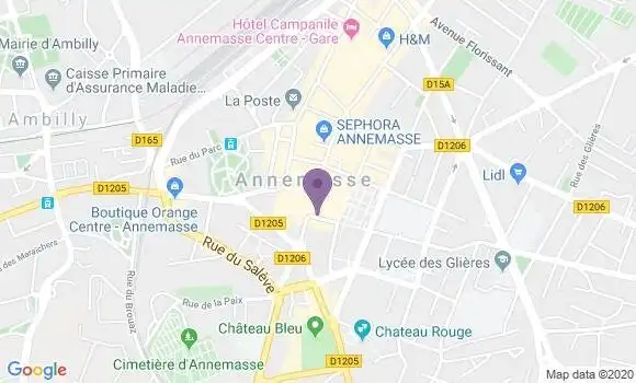 Localisation Mtre Bosson Anne