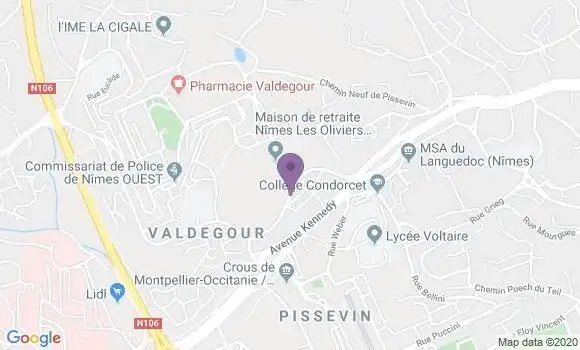Localisation Mtre Maury Camille