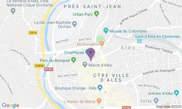 Localisation Mtre Cres Virginie