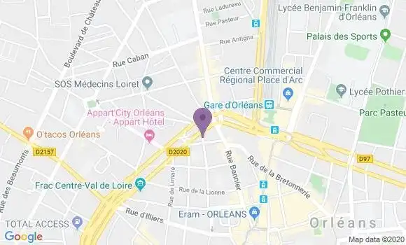 Localisation Mtre Courcelles Michel Louis