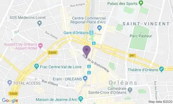 Localisation Mtre Cousseau Delphine