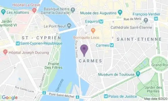 Localisation Mtre Borraz Marjorie
