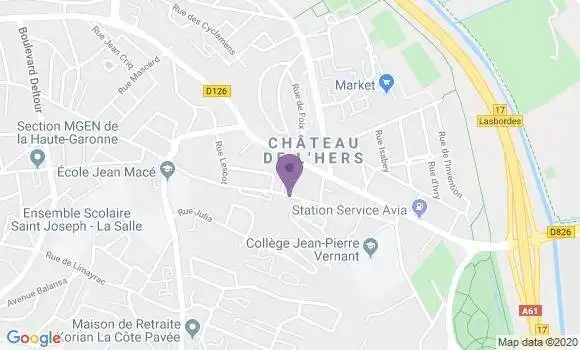 Localisation Mtre Champol Jean Charles