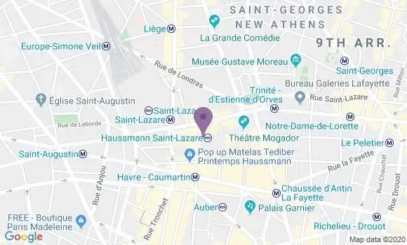 Localisation Mtre Aucaigne de Sainte Croix Charles Henri