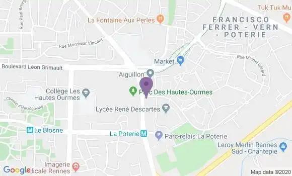 Localisation Mtre Bargine Jehanne