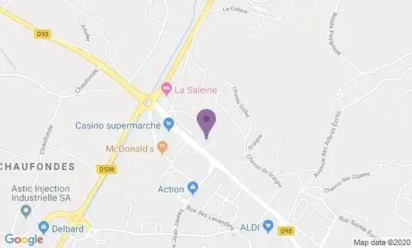 Localisation Mtre Vallot Anne