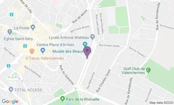 Localisation Mtre Derquenne Bernard