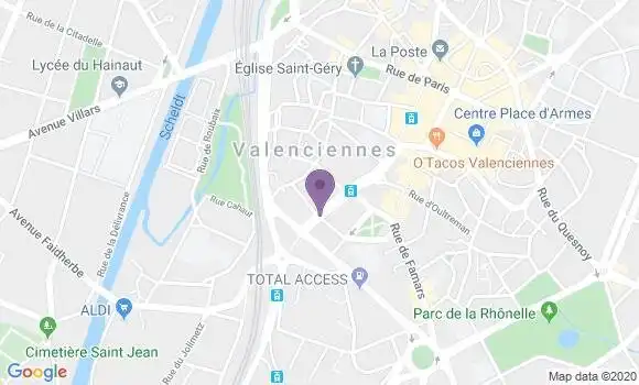 Localisation Mtre O