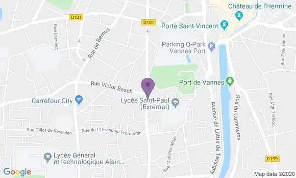 Localisation Mtre Campion Anne