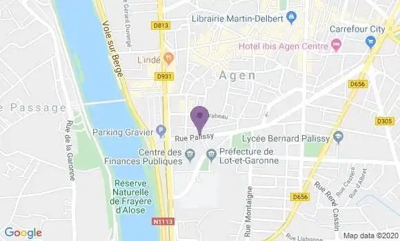 Localisation Mtre O