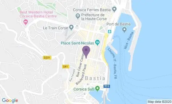 Localisation Mtre Battesti Florence