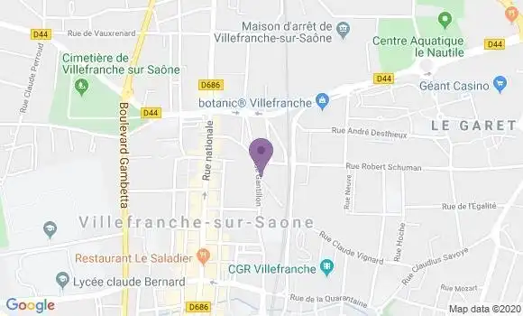 Localisation Mtre Badet Chauvire Evelyne