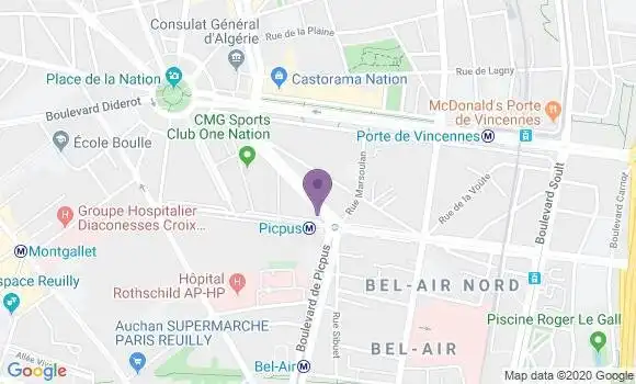 Localisation Mtre Bernet Christian