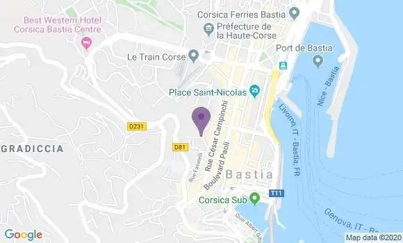 Localisation Mtre Gaertner De Rocca Serra Laurence