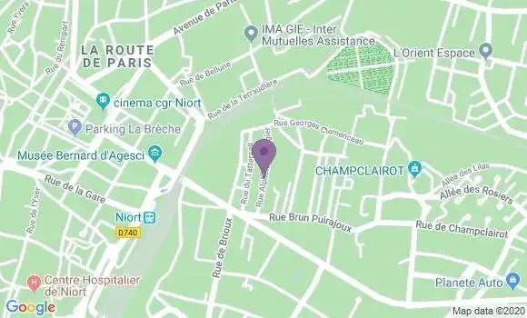 Localisation Mtre Garlopeau Ambroise