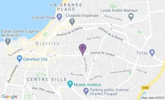 Localisation Mtre Ainciburu Marie