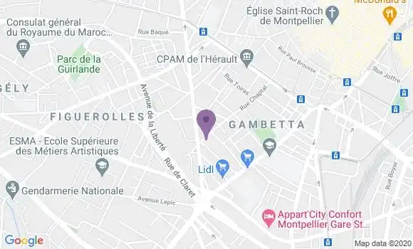 Localisation Mtre Bregou Claire Lise