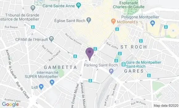Localisation Mtre Calas Aurore