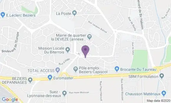Localisation Mtre Amoros Mélanie