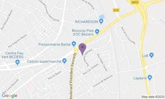 Localisation Mtre Castan Marc