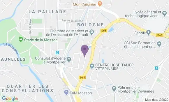 Localisation Mtre Laurens Amandine