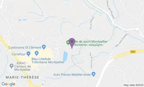 Localisation Mtre Masegosa Eve