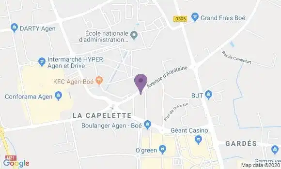 Localisation Mtre Narran Guy