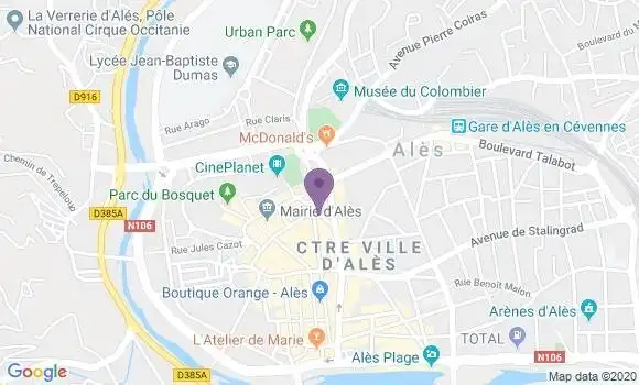 Localisation Mtre Monestier Camille