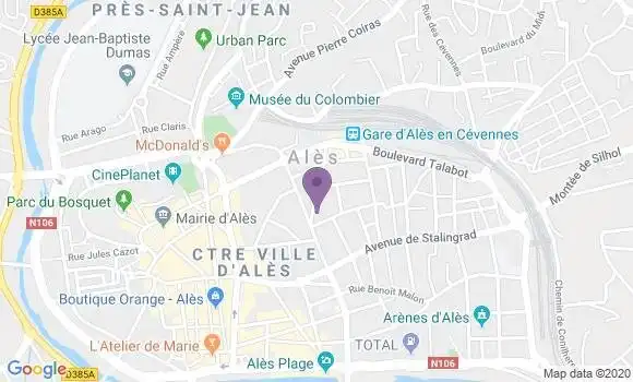 Localisation Mtre Vergani Aurélien